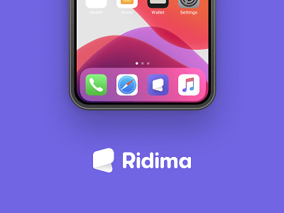Ridima App Icon app branding design icon logo typography ui vector
