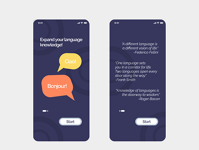 Language Learning App app design minimal ui ui ux ui design uidesign uiux ux ux ui ux design uxdesign uxui