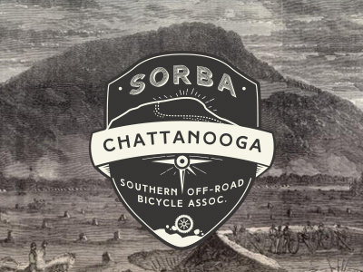 SORBA Chattanooga Logo bicycle chattanooga forest logo lookout mtn nature off road sign signage vintage vintage logo