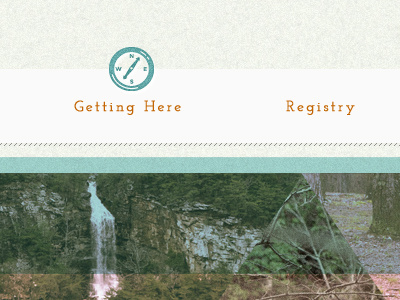 Wedding Nav camping coudland canyon custom icons forest navigation wedding