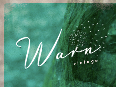 Warn Vintage green logo texture tree vintage