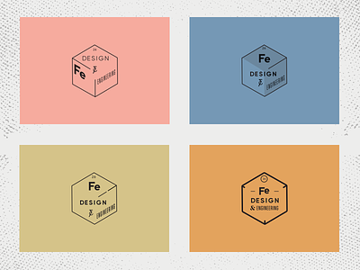 Fe Design & Engineering - Unused Logo Concepts 26 branding design engineering fe iron logo periodic-table