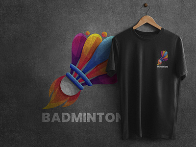 Tshirt Design || Badminton badminton black t shirt design graphic design shirt stickermule t shirt design tranding tshirt