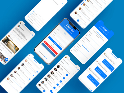 LinkedIn App Redesigned app redesign app redesigned app ui chat app daily ui dailyui design dribbble best shot light ui linked in linkedin linkedin app linkedin app redesigned modernism redesigned uiux design