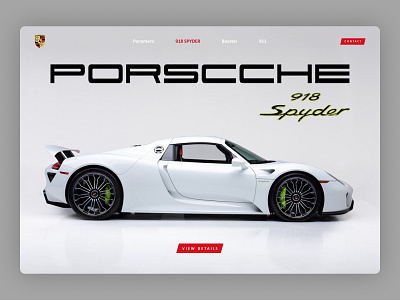 PORSCCHE Landing Page Design