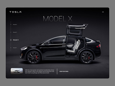 Tesla Model X Landing Page