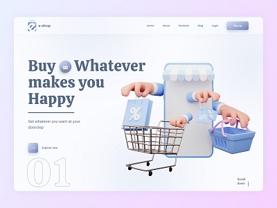 Shopping Website Landing Page