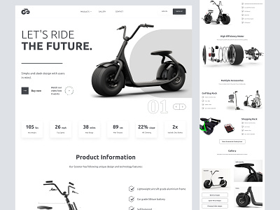 E-Scooter Landing Page