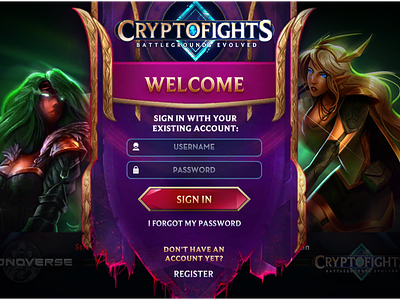 CryptoFights - Welcome