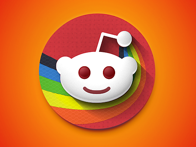 Redgram For Reddit alien android app appplication circle github icon rainbow reddit snoo
