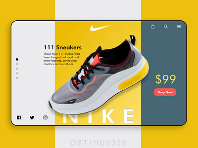 Sneakers Landing Page Concept