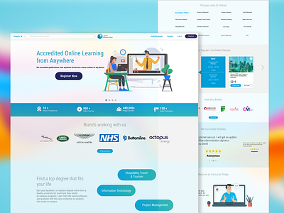 Educational/ Online Learning Website Redesign Concept