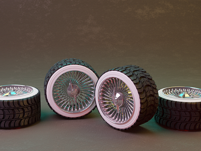 Modeling some wheels in Blender3D