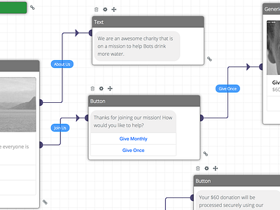 Conversational UI Flow Builder bot builder chatbot conversational flow ui