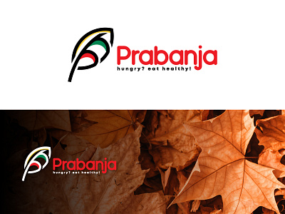 Prabanja Ayurveda graphic design logo vector