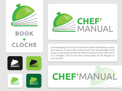 Logo Design "Chef' Manual" branding chef company branding cooking logo creative design illustration illustrator logo logo design manual vector