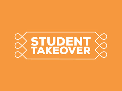 Student Takeover icon lineart logo vector wip