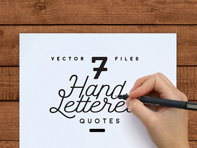 Hand Made Vector Typography