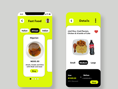 Fast Food App adobexd app branding design graphic design illustration logo ui ux vector