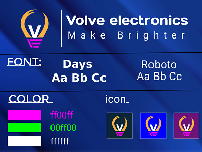 VE logo design for electric company