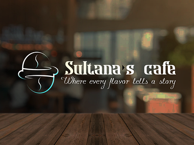 Modern logo, cafe logo
