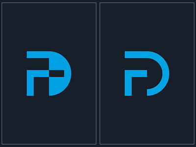 Modern minimalist, FD logo design