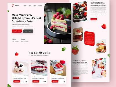 Strawberry Cake Website