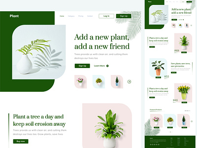 Tree Plants designinspiration tree plant website ui ui daily ui designer ui inspiration ui mockup uiux user interface designer visual designer web ui webdesign website design website mockup website template