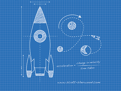 Blueprint Tutorial blueprint illustrator planets rocket space