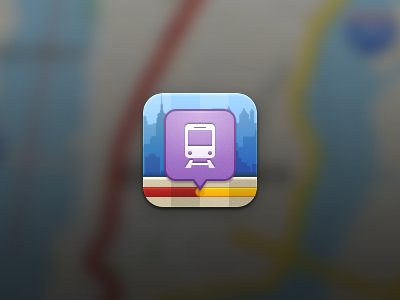 NYC Transit App Icon icon iphone maps mta new york nyc subway train transit