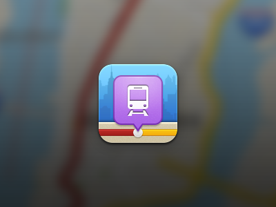NYC Transit App Icon - Attempt 2 icon iphone maps mta new york nyc subway train transit