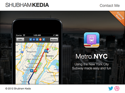 My New Website carousel ios just type kedia metro nyc shubham subway website