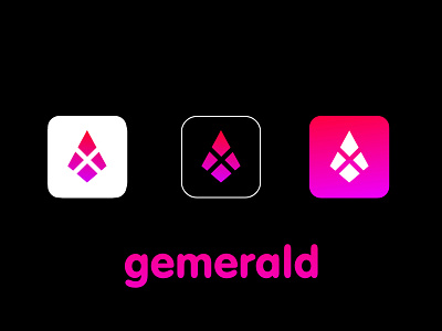 gemerald branding design icon illustration logo name vector