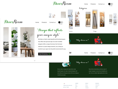 Decor Room app branding decor design graphic design illustration logo minimal ui ux vector website
