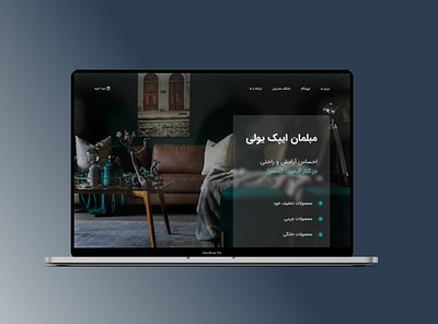 Furniture web design. art design graphic design ui ux web website