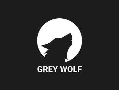 Grey Wolf branding design icon illustration logo vector