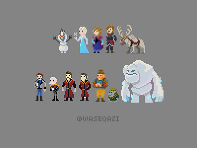 Frozen Pixel Art