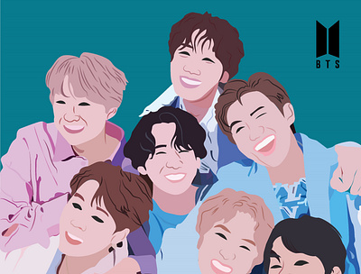 BTS Vector Illustration bts illustration vectorartwork