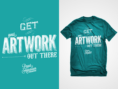 Paper Aquarium T-Shirt artwork design paper aquarium magazine shirt texture typography