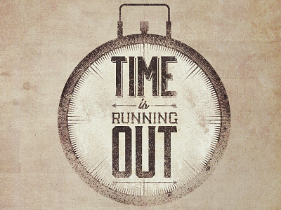 Time Is Running Out band muse music retro texture typography victorian vintage