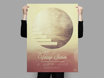 The Vintage Season Braille Poster design poster the vintage season vintage