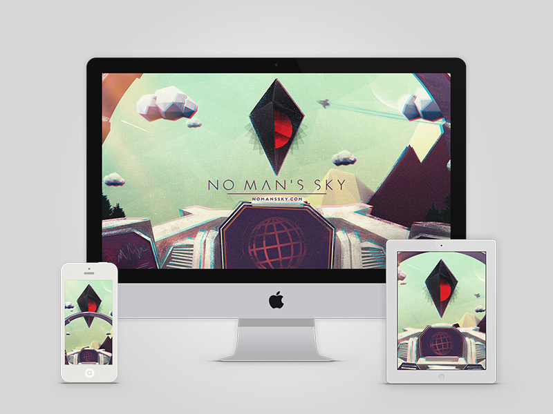 No man s sky 2 wallpaper mockup