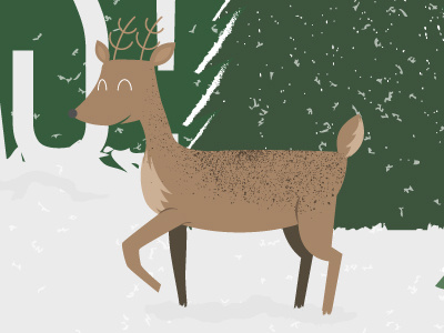 Christmas Deer christmas deer illustration minimal retro texture vector