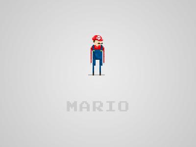 Pixel Mario illustration mario pixel super mario