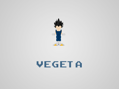 Pixel Vegeta dragonball z illustration pixel project vegeta