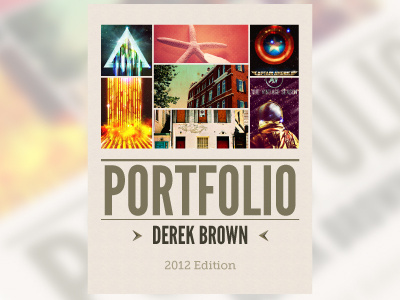 Portfolio Cover Design 2012 V3 art book design layout magazine portfolio print