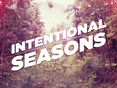 Intentional Seasons artwork designers music mx photography playlist seasons typography vintage