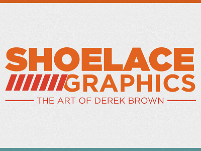 2013 Shoelace Graphics Logo 2013 derek brown logo portfolio rebranding shoelace graphics typography