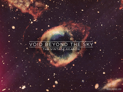 Void Beyond The Sky band music poster season sky space the vintage season typography vintage void void beyone the sky