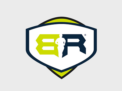 BR Shield branding design identity letter logo vector